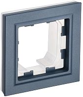 Рамка универсальная IEK Brite РУ-1-БрМ-44 1-м. IP44 маренго