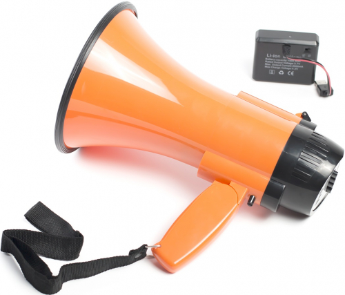 Мегафон ручной TerraSound MG-206RUL оранжевый картинка