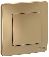 Выключатель с рамкой Systeme Electric Blanca 1-кл. титан