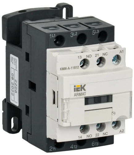 Контактор IEK КМИ-А-11812 LC1D 18А 24В/АС3 1НО/1НЗ
