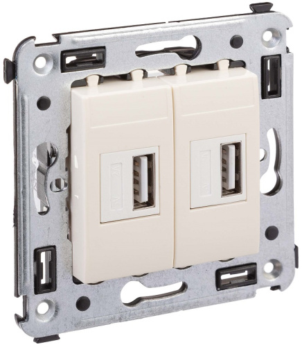 Розетка USB тип А+А без рамки DKC Avanti 2-м. 2100мА ванильная дымка DKC — купить по цене от 3&nbsp;568 ₽ | ПрофБезопасность