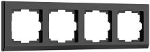 Рамка универсальная Werkel Stark 4-м. черный картинка