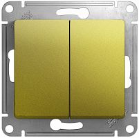 Выключатель без рамки Systeme Electric Glossa 2-кл. фисташковый