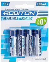 Элемент питания ROBITON STANDARD LR6 BL4