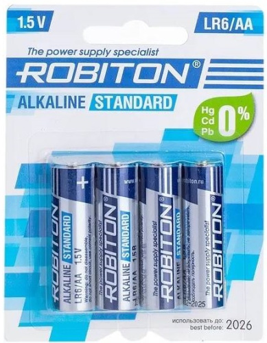 Элемент питания ROBITON STANDARD LR6 BL4