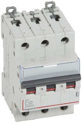 Выключатель автоматический Legrand DX3-E 10000 3п 10А C 16кА