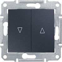 Выключатель жалюзи без рамки Schneider Electric Sedna 2-кл. графит Schneider Electric — купить по цене от 1&nbsp;675 ₽ | ПрофБезопасность