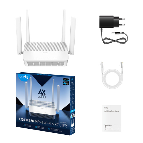 Роутер Cudy WR3000H AX3000 Wi-Fi6 фото 3