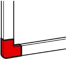 Угол плоский для кабель-канала Legrand Metra 15x10мм белый  картинка