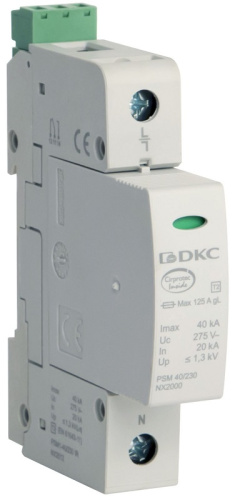 Ограничитель импульсных напряжений УЗИП DKC Jupiter 1п L-N классII 40кА с NFC DKC — купить по цене от 5&nbsp;250 ₽ | ПрофБезопасность