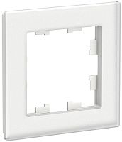 Рамка универсальная Systeme Electric AtlasDesign Nature 1-м. матовое стекло белый