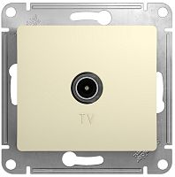 Розетка TV Оконечная без рамки Systeme Electric Glossa 1-м. бежевый