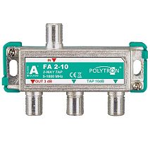 Ответвитель эфирный на 2 отвода Polytron FA 2-10 POLYTRON — купить по цене от 620 ₽ | ПрофБезопасность