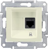 Розетка компьютерная без рамки Schneider Electric Sedna 1-м. RJ45 5e бежевый Schneider Electric — купить по цене от 740 ₽ | ПрофБезопасность