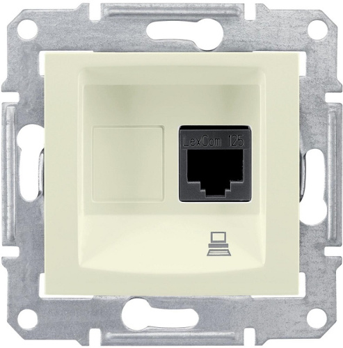 Розетка компьютерная без рамки Schneider Electric Sedna 1-м. RJ45 5e бежевый, Schneider Electric, купить, цена, доставка, безопасность Розетка компьютерная без рамки Schneider Electric Sedna 1-м. RJ45 5e бежевый Schneider Electric — купить по цене от 740 ₽ | ПрофБезопасность