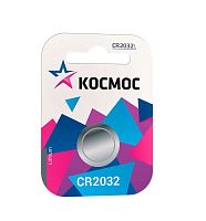 Элемент питания Космос CR2032 1хBL (блист.1 шт) (батарейка)