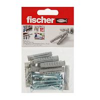 Дюбель Fischer SX 8X40  для полнотелых материалов + шуруп (10 шт). пакет