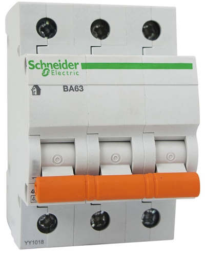 Выключатель автоматический Schneider Electric Домовой 3п C 32А ВА63 4,5кА фото 2