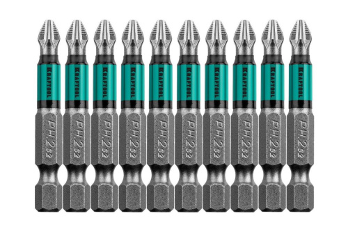 Бита Kraftool Optimum Line PH2х50, сталь S2 26122-2-50-10
