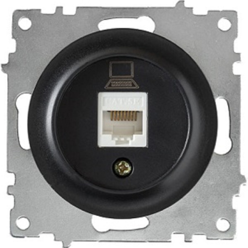 Розетка компьютерная без рамки OneKeyElectro Florence 1-м. RJ45 5e черный, OneKey, купить, цена, доставка, безопасность фото 2 Розетка компьютерная без рамки OneKeyElectro Florence 1-м. RJ45 5e черный OneKey — купить по цене от 270 ₽ | ПрофБезопасность фото 2