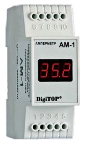Амперметр однофазный цифровой на DIN-рейку DigiTOP АМ-1 63А картинка фото 2