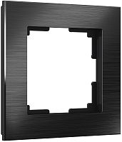 Рамка универсальная Werkel Aluminium 1-м. металл черный алюминий