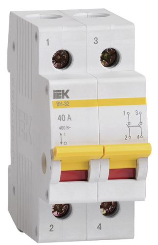 Выключатель нагрузки (мини-рубильник) IEK KARAT ВН-32 2п 40А тип AC, IEK, купить, цена, доставка, безопасность Выключатель нагрузки (мини-рубильник) IEK KARAT ВН-32 2п 40А тип AC IEK — купить по цене от 472 ₽ | ПрофБезопасность
