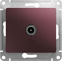Розетка TV Оконечная без рамки Systeme Electric Glossa 1-м. баклажан