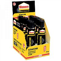 Клей Момент-1 (30 мл.) в шоу-боксе 873854 Момент — купить по цене от 130 ₽ | ПрофБезопасность