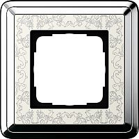 Рамка универсальная Gira ClassiX Art 1-м. хром/кремовый Gira — купить по цене от 5&nbsp;320 ₽ | ПрофБезопасность