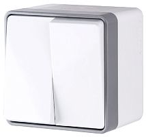 Выключатель накладной Werkel Gallant 2-кл. IP44 белый
