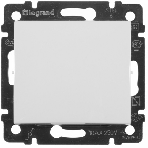 Выключатель без рамки Legrand Valena 1-кл. белый