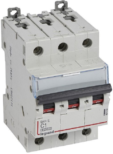 Выключатель автоматический Legrand DX3-E 6000 3п 1А C 10кА