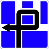 Дорожный знак 6.9.3 - Схема движения