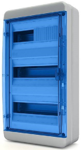Бокс пластиковый Tekfor ЩРН-П-36 BNS 65-36-1 (560х300х153мм) IP65 синяя дверца