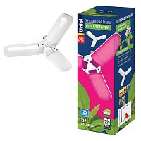 Фито-лампа светодиодная для растений Uniel LED-P65-24W/SPSB/E27/FR/P3 PLP32WH 24Вт 220В Форма "P" Uniel — купить по цене от 1&nbsp;500 ₽ | ПрофБезопасность