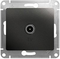 Розетка TV Оконечная без рамки Systeme Electric Glossa 1-м. антрацит