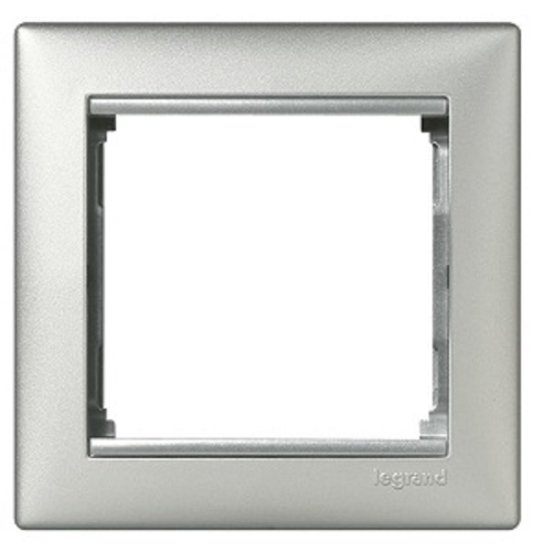 Рамка горизонтальная Legrand Valena 1-м. алюминий картинка фото 2