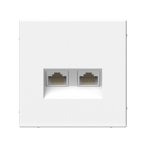 Розетка компьютерная без рамки Systeme Electric ArtGallery  2-м. RJ45 CAT 6А белый Systeme Electric — купить по цене от 4&nbsp;367 ₽ | ПрофБезопасность