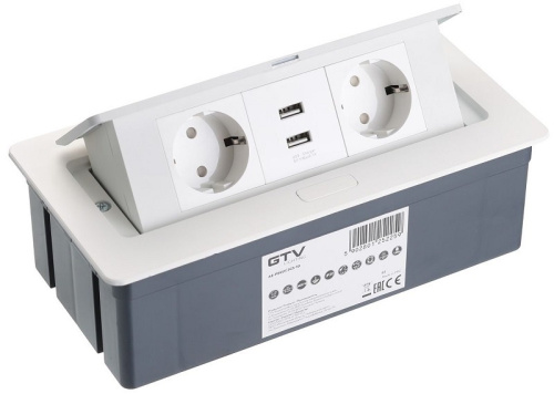 Розетка встраиваемая полуавтоматическая GTV 2-м.+2xUSB 240х120х73мм белый, GTV, купить, цена, доставка, безопасность Розетка встраиваемая полуавтоматическая GTV 2-м.+2xUSB 240х120х73мм белый GTV — купить по цене от 6 800 ₽ | ПрофБезопасность