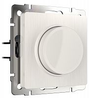 Светорегулятор поворотно-нажимной без рамки Werkel 5-600Вт перламутровый рифленый картинка