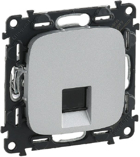 Розетка компьютерная без рамки Legrand Valena Allure 1-м. RJ45 5e алюминий Legrand — купить по цене от 1&nbsp;915 ₽ | ПрофБезопасность
