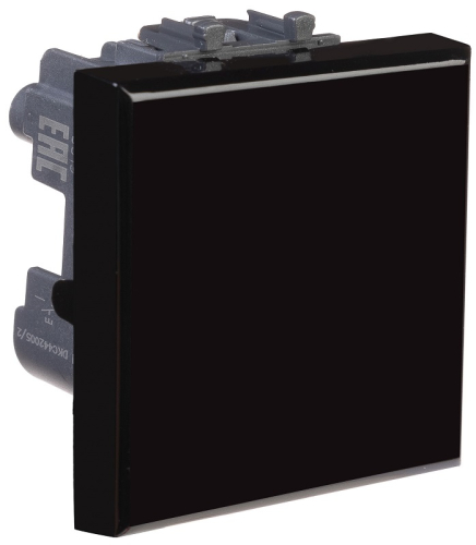 Переключатель модульный DKC Avanti 1-кл. 2 мод. перекрестный черный квадрат картинка