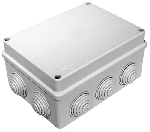 Коробка распределительная атмосферостойкая HF Промрукав 150x110x70мм под винт IP55 серый (28шт)