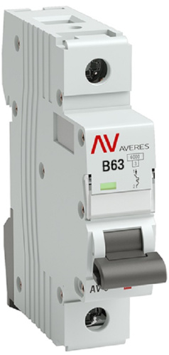 Выключатель автоматический EKF Averes AV-6 1п 63А B 6кА