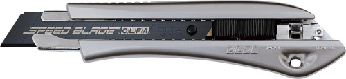Нож технический 18мм OLFA OL-LTD-AL-LFB с выдвижным лезвием эргономичный