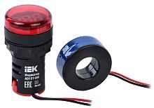 Индикатор значения тока IEK KARAT AD127-AM 22мм 220В IP40 красный