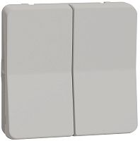 Переключатель без рамки Schneider Electric Mureva Styl 2-кл. проходной IP55 белый