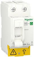Выключатель дифференциального тока УЗО Schneider Electric Resi9 2п 25А 10мА 6кА тип A