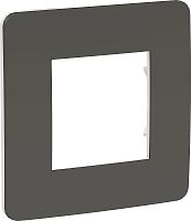 Рамка универсальная Schneider Electric Unica Studio Color 1-м. дымчато-серый/белый Schneider Electric — купить по цене от 520 ₽ | ПрофБезопасность